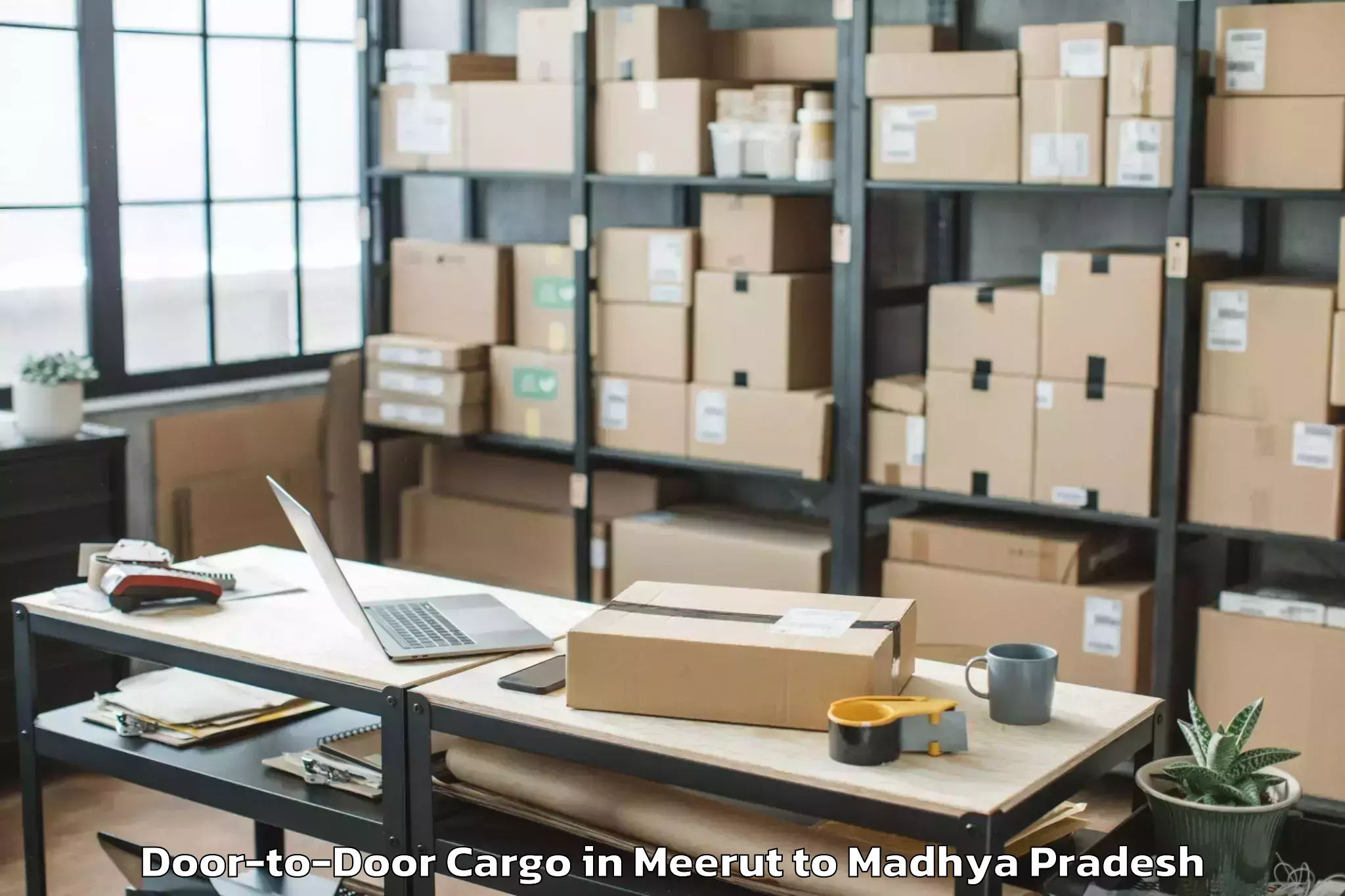 Affordable Meerut to Seondha Door To Door Cargo